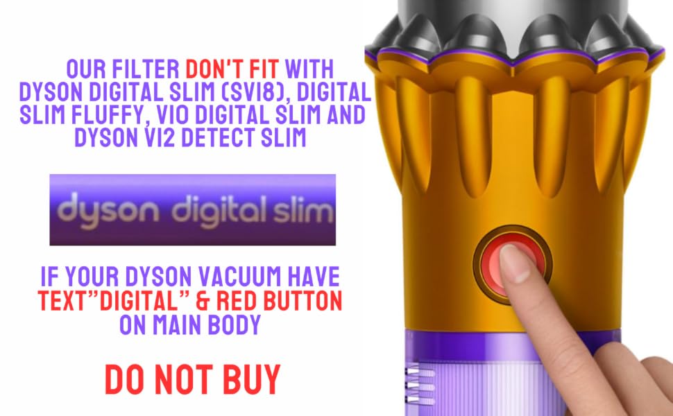 Replacement filter for Dyson V11, traps dust, clean all.