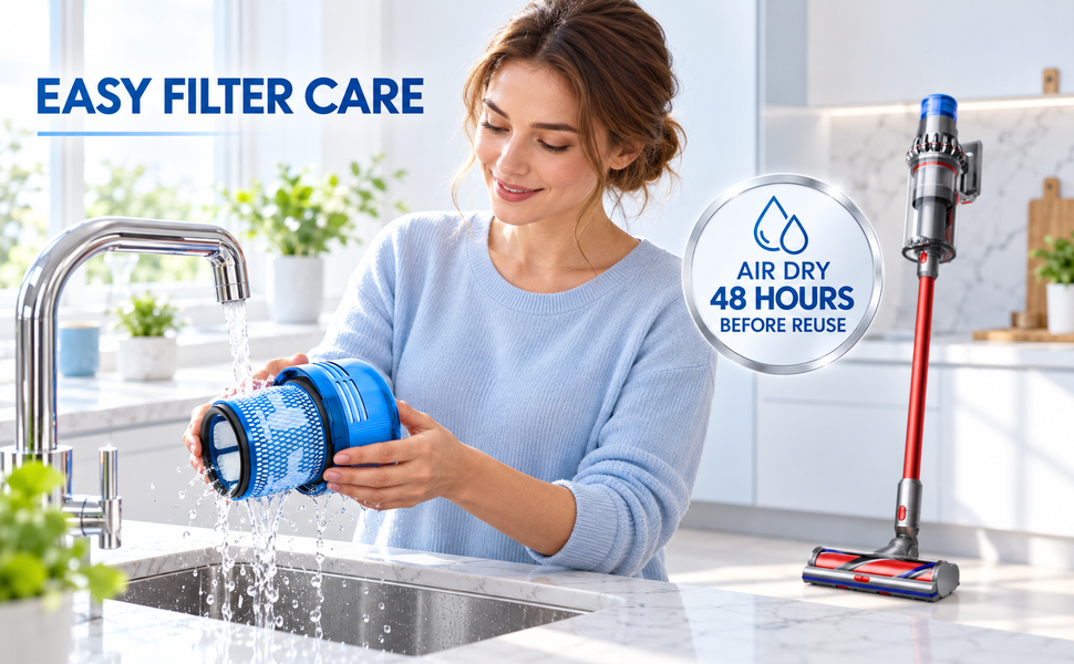 dyson sv29 filter; dyson outsize vacuum; replacement filter cartridge; washable post filter; vacuum