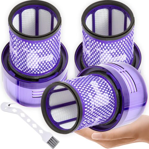 Dyson V12 Filter, 3 True HEPA Premium Filters Replacement compatible with Dyson V12, V12 Detect, V12 Detect Slim, V12 Detect Slim Absolute, V12 Filter Replacement, Part no. 971517-01 — image 1